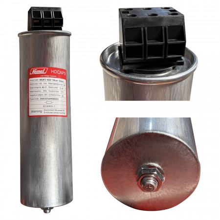 HIMEL- HDCAP3V451001203D: TỤ BÙ TRÒN 10 KVAR 450V 3P