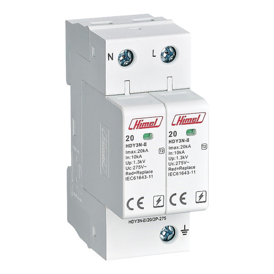 Thiết Bị Chống Sét Lan Truyền (SPD) 2P AC 385V Thiết Bị Chống Sét Lan Truyền (SPD) 2P AC 385V