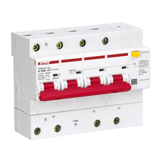 RCBO 3P+N 30mA 10kA (80 ~ 125A)
