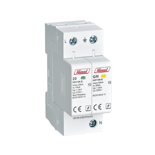Thiết Bị Chống Sét Lan Truyền (SPD) 2P AC 275V Thiết Bị Chống Sét Lan Truyền (SPD) 2P AC 275V