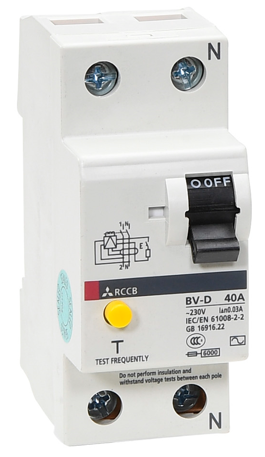RCCB-CẦU DAO CHỐNG DÒNG RÒ-DÒNG BV-D 2P 25A 30mA RCCB-CẦU DAO CHỐNG DÒNG RÒ-DÒNG BV-D 2P 25A 30mA